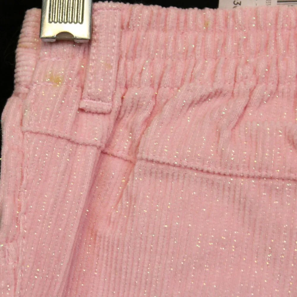 2007 Gymboree Baby Snow Princess 18 24 M Pink Corduroy Pants Snowflakes Sparkle